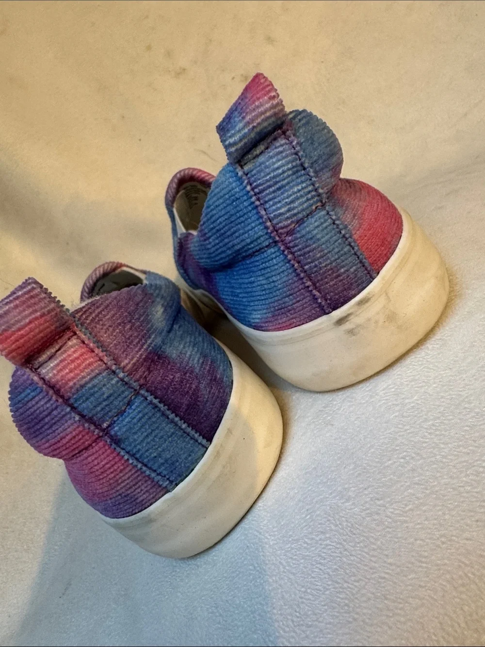 Cat & Jack Tie-Dye Slip-On Sneakers in Purple, Blue & Pink